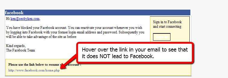 KWD Identified This Facebook Phishing Scam