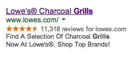 AdWords ad with a call to action