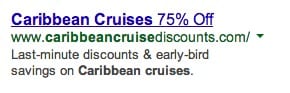 AdWords ad with urgency