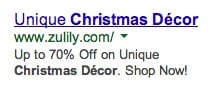 Adwords Ad with Funky Characters